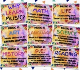 Why Learn Music? Bulleting Board Printable Set