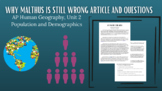 Why Malthus is Still Wrong Article and Questions (AP Human