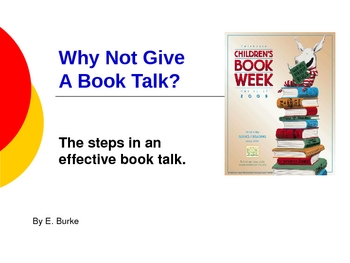 Preview of Why Not Give A Book Talk?