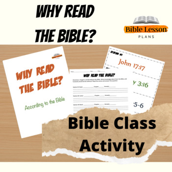 Preview of Why Read The Bible Activity