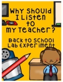 Why Should I Listen to my Teacher?  Back to School Managem