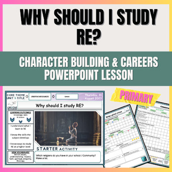 Preview of Why Should I study RE?- Elementary School Careers lesson