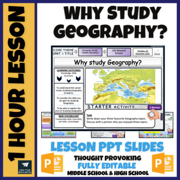 Preview of Why Study Geography? Careers and Jobs Lesson