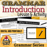 Why Study Grammar? Lesson and Activity