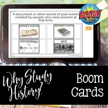 Preview of Why Study History BOOM CARDS