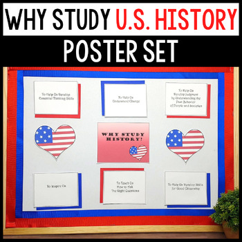 Preview of Why Study US History Printable Bulletin Board Set