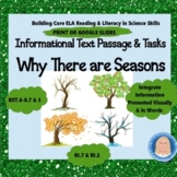 Why There Are Seasons - Informational Text Passage & ELA Tasks With Visuals FREE