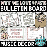 Why We Love Music - A Music Advocacy Bulletin Board Set (B