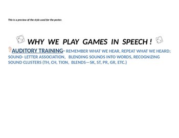 Preview of Why We Play Games In Speech!