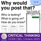 Why Would You Post That? Critical Thinking Text Puzzle 7 |