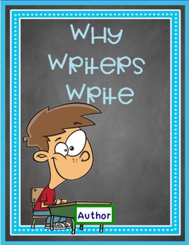 Preview of Why Writers Write - Author's Purpose SMARTBOARD