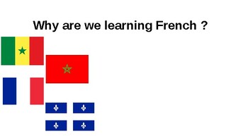 Preview of Why are we learning French: Introductory Project