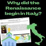 Why did the Renaissance begin in Italy? (Reading + Questions)