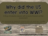 Why did the US enter World War I?  An Introductory Lesson 