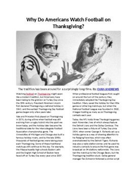 Why we watch football on Thanksgiving