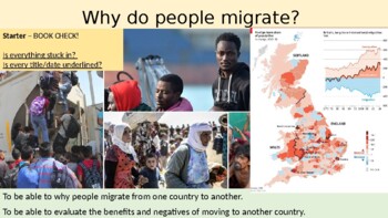 Preview of Why do people migrate?