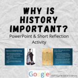 Why is History Important?  First Day of School Activity - 