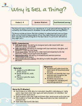 Preview of Why is SEL a Thing? The basics of Social Emotional Learning