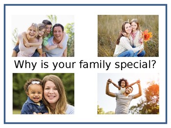Why is Your Family Special? by Teaching Resources 4 U | TPT