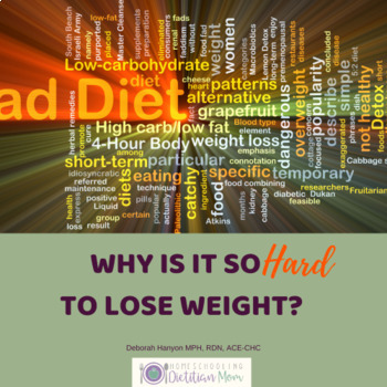 Preview of Why is it So Hard to Lose Weight? Self-Assessment Workbook
