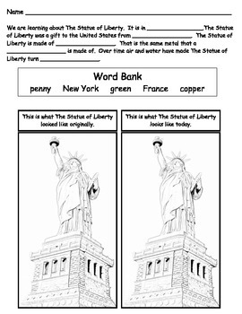 Preview of Why is the Statue of Liberty Green?