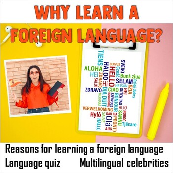 Preview of Why learn a foreign language?