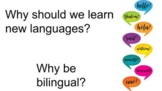 Why learn a second language? (Google Slides / Nearpod)