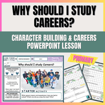 Preview of Why should I study Careers? - Elementary School Careers lesson