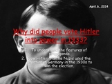 Why did people vote for Hitler and the Nazi party? Nazi wo