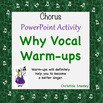 Preview of Why Vocal Warm-ups Chorus PowerPoint Show
