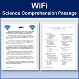 WiFi - Science Comprehension Passage & Activity - Editable
