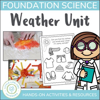 Preview of Weather Science Unit for Foundation