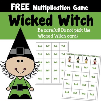 Preview of Wicked Witch Multiplication Game