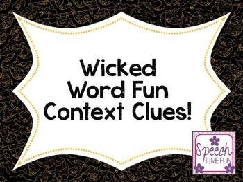 Preview of Wicked Word Context Clues