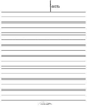 Wide Rule Lined Paper Worksheets Teaching Resources Tpt
