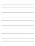 Wide ruled lined paper
