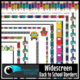 Widescreen 16:9 Back to School Colored Borders - Google Sl