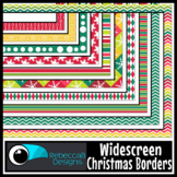 Widescreen 16:9 Christmas Borders - Google Slides™ and Pow