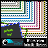 Widescreen 16:9 Polka Dot Borders - Google Slides™ and Pow