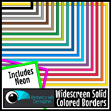 Widescreen 16:9 Solid Colored Borders - Google Slides™ and