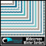 Widescreen 16:9 Winter Borders - Google Slides™ and PowerPoint™