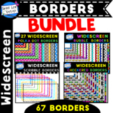 Widescreen Borders Bundle 16:9 for Google Slides & Powerpoint