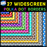 Widescreen Polka Dot Borders 16:9 for Google Slides & Powerpoint