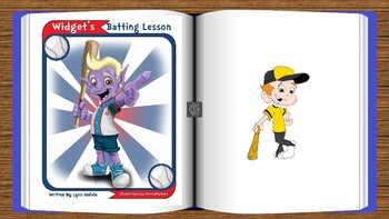 Preview of Widget's Batting Lesson - Teacher Resource Narrated Ebook