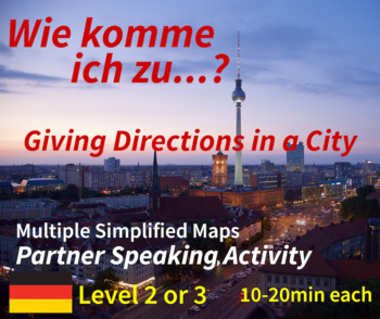 Preview of Wie Komme ich zu...?  - Speaking Activities