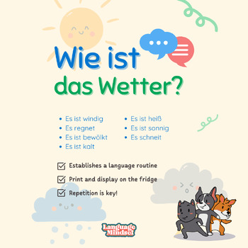 Preview of Wie ist das Wetter? German Weather Tracker Chart