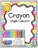 Wiggle Collection - Crayon Edition - Frames, Papers, and S