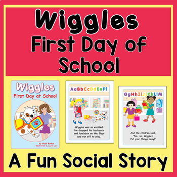 Preview of Wiggles First Day of School Printable Picture Book - Heidi Songs