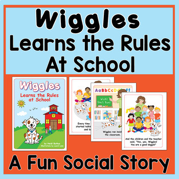 Preview of Wiggles Learns the Rules at School Printable Picture Book - Heidi Songs