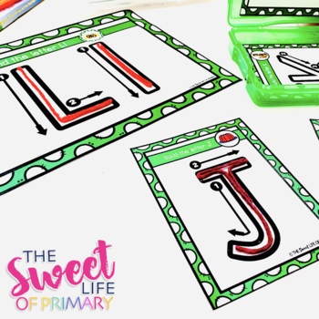 Wikki Stix Letter Building Task Cards by The Sweet Life of Primary